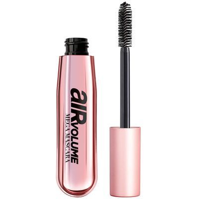 L'Oreal Paris Air Volume Mega Mascara, Lightweight Mega Volume Washable, Black Brown