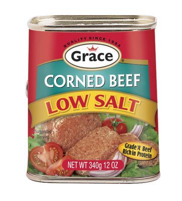 Grace Corned Beef Low Salt 12oz