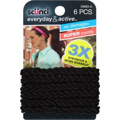 Scunci 3x Strand Elastic 6pcs