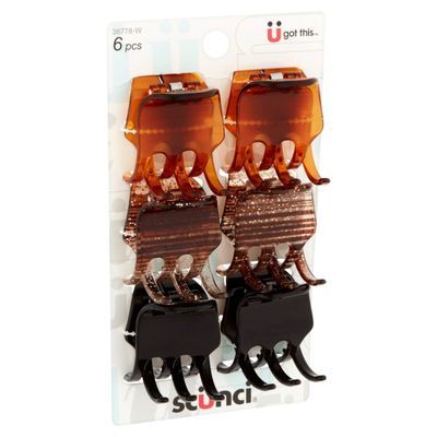 Scunci Chunky Jaw Clip 6pcs