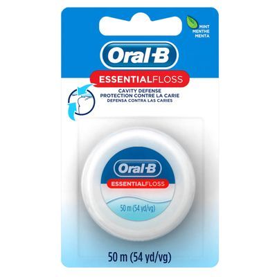 Oral B Essential Waxed Floss Mint 55yd