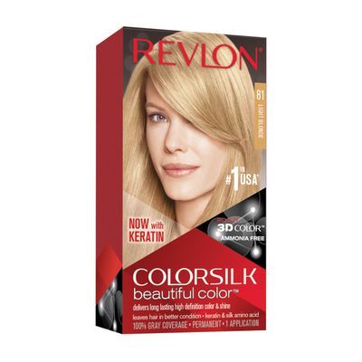 Revlon Colorsilk Beautiful Color, Permanent Hair Dye with Keratin, 100% Gray Coverage, Ammonia Free