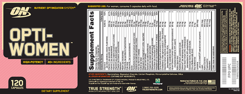 On Opti-women Multivitamin  120c