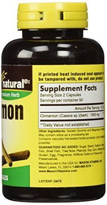 Mason Natural Cinnamon 1000mg 100caps