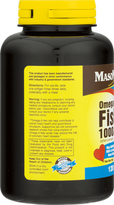 Mason Natural Fish Oil 1000mg 120softgel