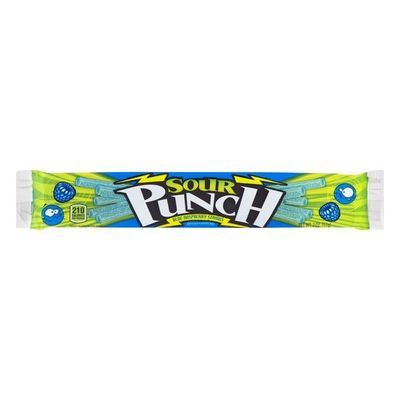 Sour Punch Blue Raspberry Straws