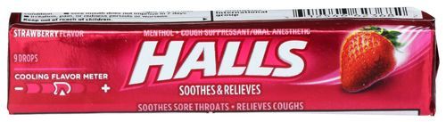 Halls Cough Drops Strawberry Sticks