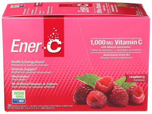 Ener-c Vitamin C 1000mg Raspberry