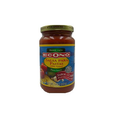 Econo Salsa Pasta Carne 14 Oz