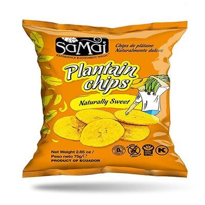 Samai Plantain Chips Nat Sweet 75g