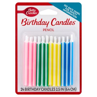Betty Crocker Birthday Candles 24s