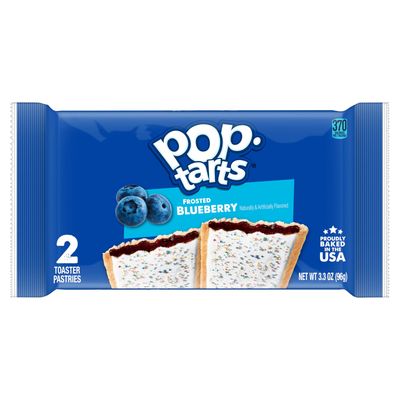 Pop-tarts Frosted Blueberry Toaster Pastries, 2 Count, 3.3 Oz