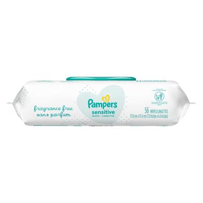 Pampers Sensitive Wipes 56