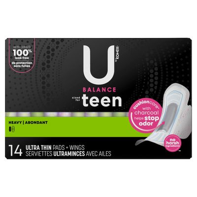 Kotex U Pad Tween Extra Absorb 14s