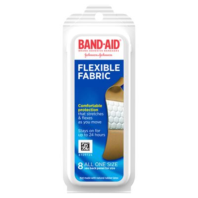 Band-aidflexible Fabric Travel Pack 8pcs