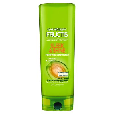 Garnier Fructis Sleek & Shine Fortifying Conditioner For Frizzy, Dry Hair, 12 Fl. Oz.