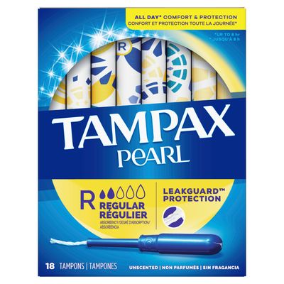 Tampax Pearl Active Reg 18`s