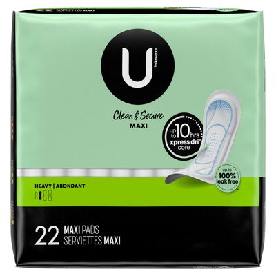 U By Kotex Maxi Longs Super 22s