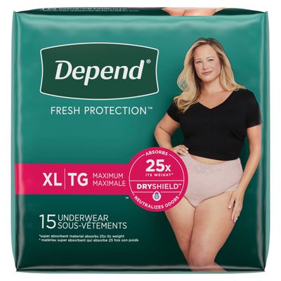 Depend Max Abs Women Xl