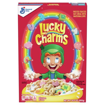 General Mills Lucky Charms Frosted Toasted Oat Cereal With Marshmallows, 10.5 Oz