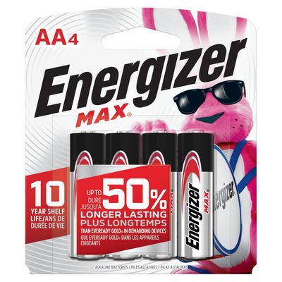 Energizer Alkaline Batt Max Aa 4ct
