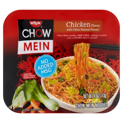 Nissin Chow Mein Chicken Flavor Chow Mein Noodles, 4 Oz