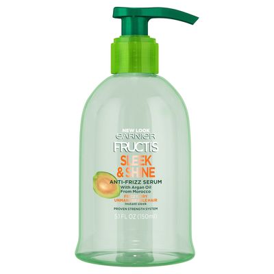 Garnier Fructis Sleek & Shine Anti-frizz Serum, Frizzy, Dry, Unmanageable Hair, 5.1 Fl. Oz.