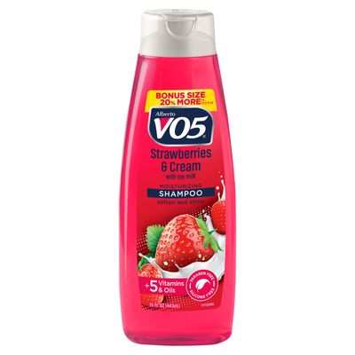 Alberto Vo5 Strawberries & Cream With Soy Milk Moisturizing Shampoo Bonus Size, 15 Fl Oz