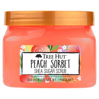 Tree Shea Sugar Scrub Peach Sorbet 18oz
