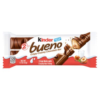 Kinder Bueno Crispy Creamy Chocolate Bar, 2 Count, 1.5 Oz