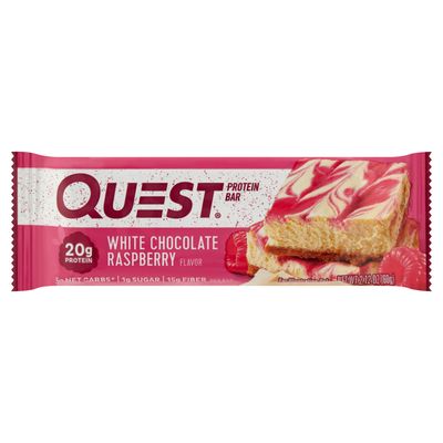 Questbar White Chocolate Raspberry 60g