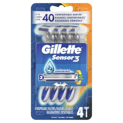 Gillette Sensor 3 Disp Shave 4s