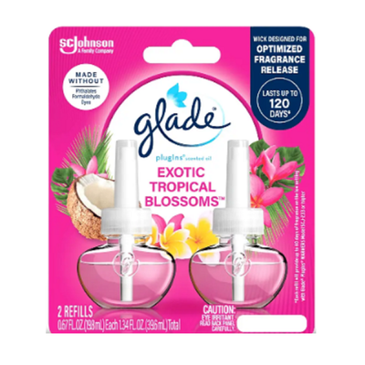 Glade Plug In Refill Exotic Tropical Blossoms 2 ct