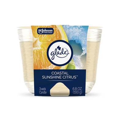 Glade Candle Coastal Sunshine & Citrus 6.8 oz