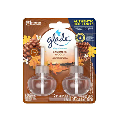 Glade Plug In Refill Cashmere Woods 2 ct