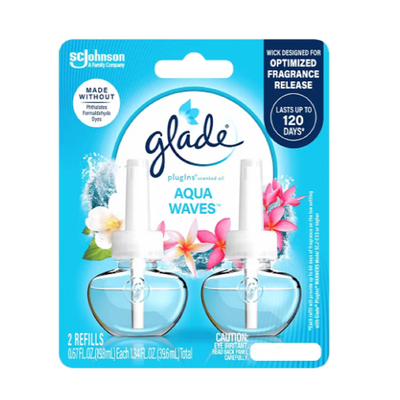 Glade Plug In Refill Aqua Waves 2 ct