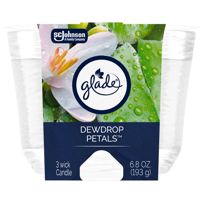 Glade Candle Dewdrop Petals 6.8oz