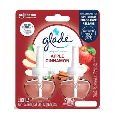Glade Plug In Refill Apple Cinnamon 2 ct