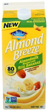 Blue Diamond Almond Breeze Almondmilk Blended with Real Bananas