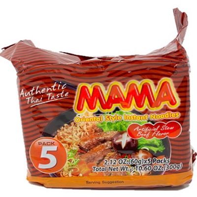 Mama Beef Flavor Noodle 5pk - Ramen