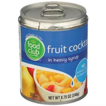 Food Club In Heavy Syrup Fruit Cocktail 8.75 Oz Pull-Top Can