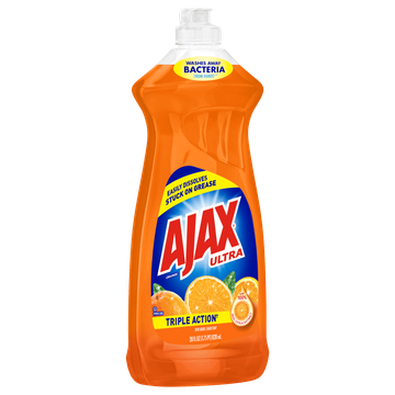 Ajax Ultra Orange A-B Triple Action Dish Washing Liquid