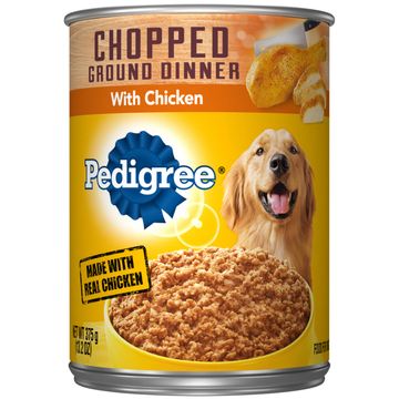 Pedigree Chopped Ground Dinner With Chicken Adult Canned Wet Dog Food