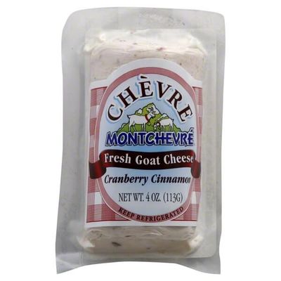 Montchevre Cranberry Cinnamon Goat Chs - Cheese