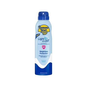 Banana Boat Light As Air Broad Spectrum UVA/UVB Protection Sunscreen Spray
