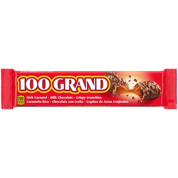 100 Grand Milk Chocolate Candy Bars, Full Size Bulk Individually Wrapped Ferrero Candy, Perfect Valentine’s Day Gift