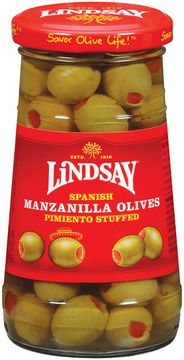 Lindsay Stuffed Spanish Manzanilla Olives
