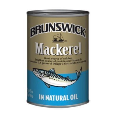 Brunswijack Mackeral In Natural Oil 15oz