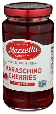 Mezzetta Maraschino Cherries with Stems - Canned Fruit