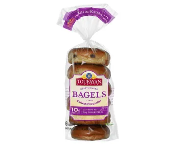 Toufayan Bagels Cinnamon & Raisin Cut